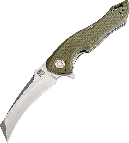 Artisan Eagle Linerlock Green D2 1816P-GNF by Artisan