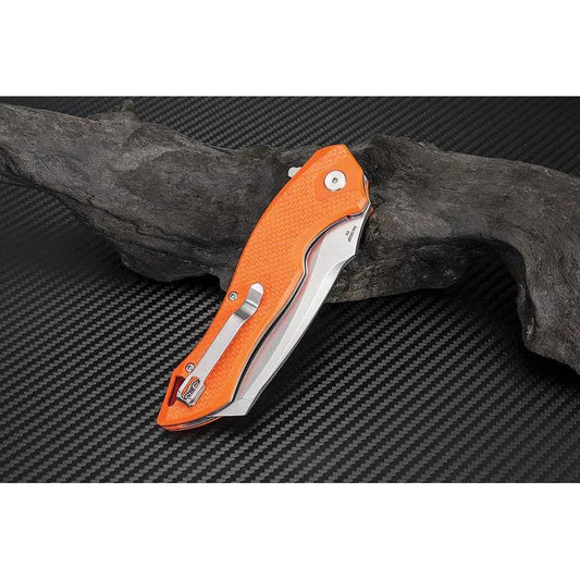 Artisan Eagle Linerlock Orange D2 Folding Knife For EDC And Outdoors With Compact Reliable Performance by Artisan