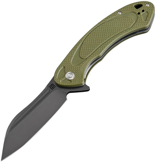 Artisan Eterno Linerlock D2 Green 1818P-BGNF by Artisan