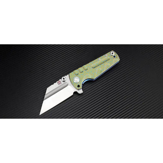 Artisan Proponent Framelock EDC Knife Blue Titanium Handle S35VN 4 Inch Blade Premium Everyday Carry by Artisan