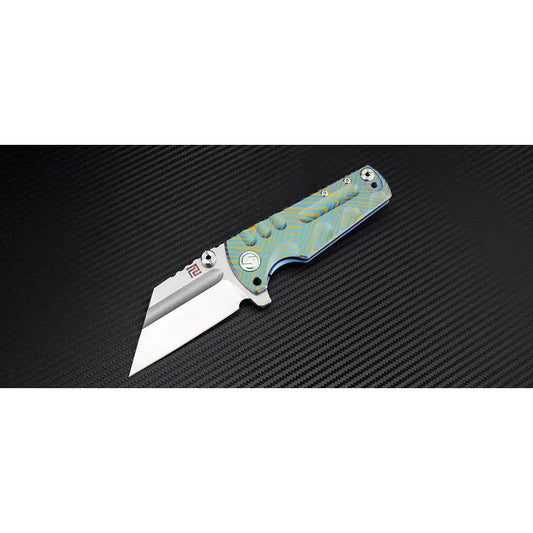 Artisan Proponent Framelock Knife For EDC Enthusiasts Blue 4 Inch S35VN Blade Precision And Reliability by Artisan