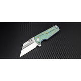 Artisan Proponent Framelock Knife For EDC Enthusiasts Blue 4 Inch S35VN Blade Precision And Reliability by Artisan
