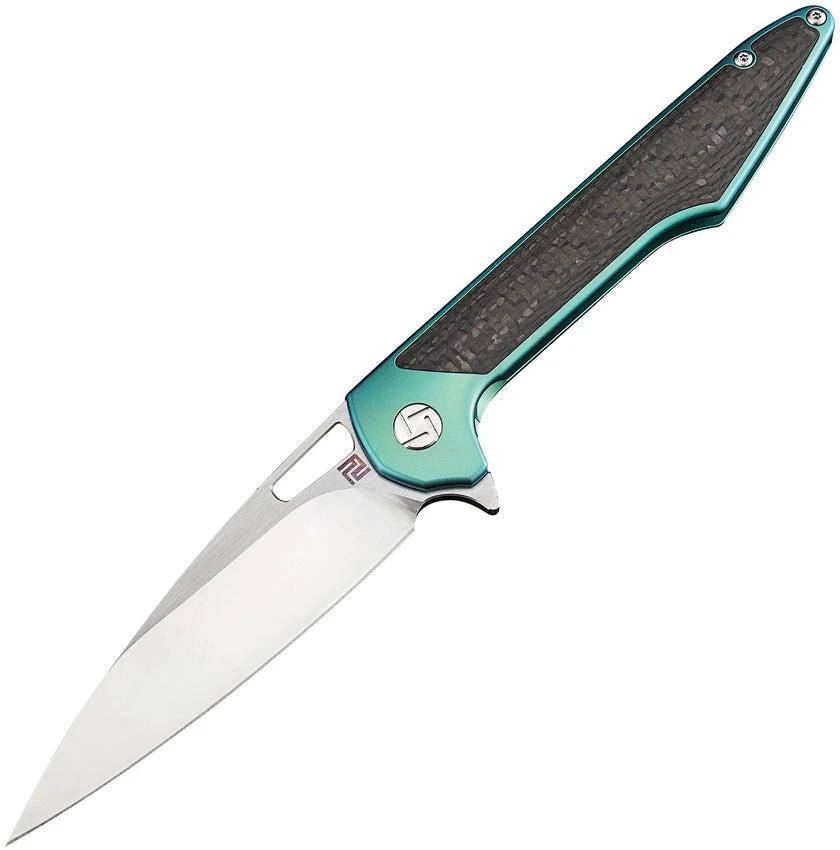 Artisan Archaeo Framelock Green M390 1821G-GNM by Artisan