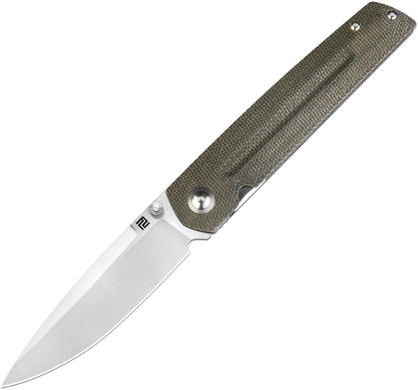 Artisan Sirius Linerlock Green Mic 1849P-ODG by Artisan