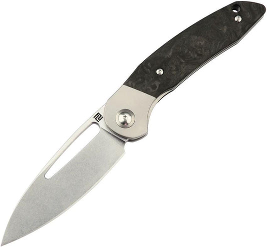 Artisan Tylos Framelock Marbled CF 1854G-MCF by Artisan