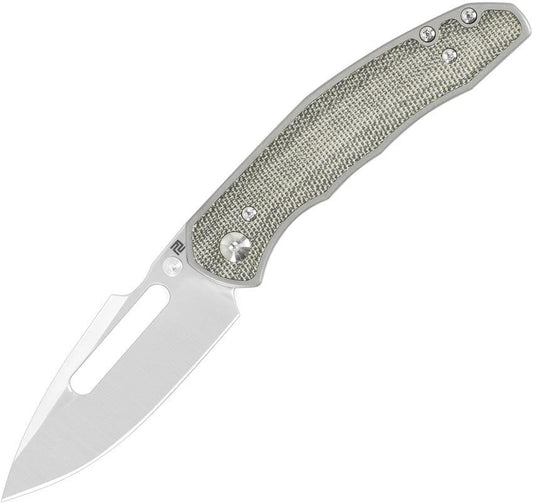 Artisan Boa Framelock Green Micarta 1862G-ODG by Artisan