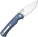 Artisan Revel Framelock Knife S90V 1867GBU With Stonewash Blade And Blue FRN Handle For EDC Enthusiasts by Artisan