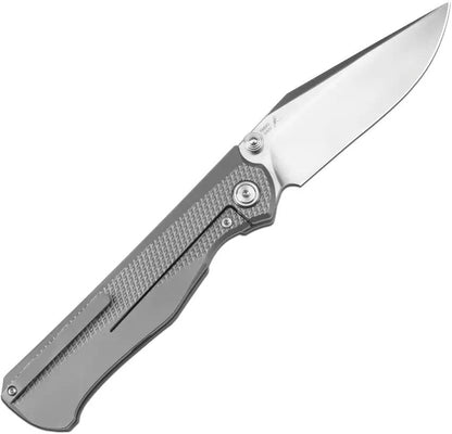 Artisan Caruso Framelock Gray 1869GGY Titanium Frame Pocket Knife Clip Point EDC by Artisan