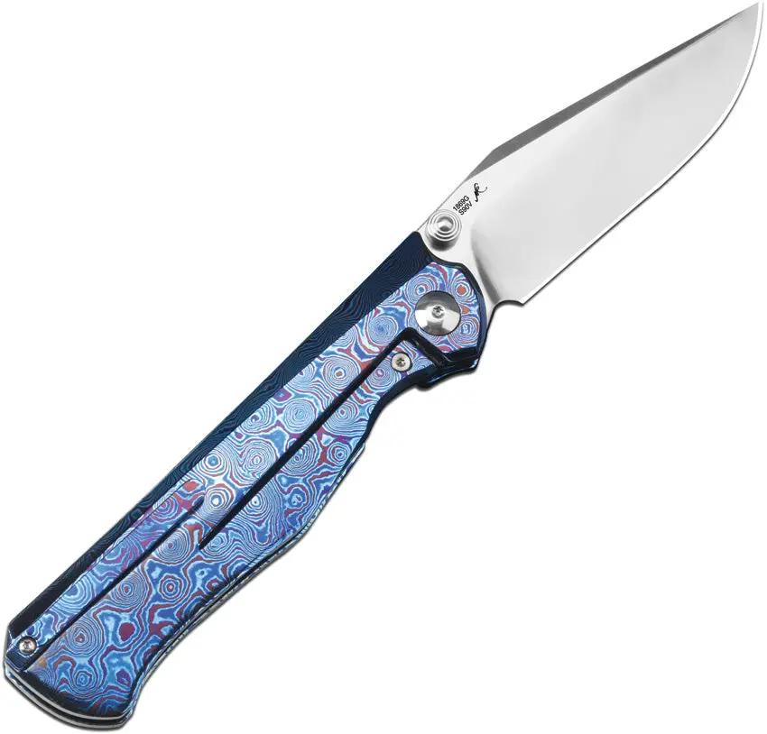 Artisan Caruso Premium Titanium Damascus Titan 1869G TDB Folding Knife For EDC Enthusiasts Timascus Handle S90V Blade by Artisan