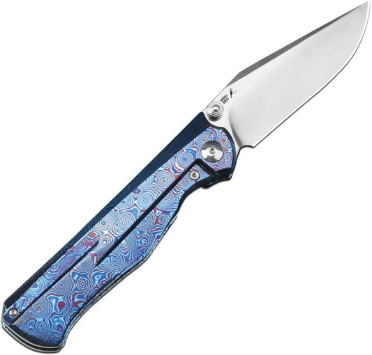 Artisan Caruso Premium Titanium Damascus Titan 1869G TDB Folding Knife For EDC Enthusiasts Timascus Handle S90V Blade by Artisan