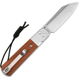 Artisan Holm Button Lock Premium Rosewood Folding Knife 1875PRW Satin Wharncliffe Blade EDC Everyday Carry by Artisan