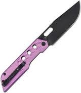 Artisan Beest Linerlock Knife Purple With Black PVD AR RPM9 Blade For Compact Everyday Carry Enthusiasts by Artisan