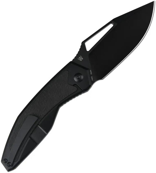 Artisan Fragarach Framelock Titanium Fat EDC Knife For Collectors With S90V Blade And Stealthy Finish by Artisan