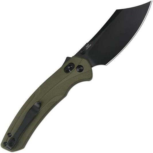 Artisan Simoon Recoil Lock V2 Green G10 Bowie Knife 3.5Inch Blade for EDC Enthusiasts by Artisan