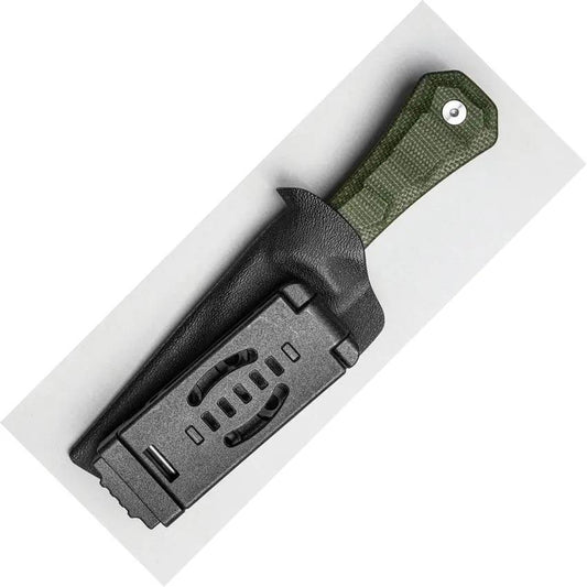 Auxiliary Manufacturing Pocket Bowie Knife Deadhead EDC For Outdoor Enthusiasts 6.25in Overall Satin 3in 14C28N Blade by Auxiliary Manufacturing