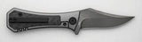 Auxiliary Manufacturing Deadhead Bowie Framelock Knife With Black DLC M390 Blade Titanium Handle EDC by Auxiliary Manufacturing