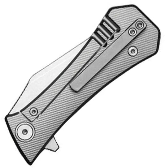 Auxiliary Manufacturing Coffin Framelock Ti Tanto Folding Knife For EDC Enthusiasts M390 Blade And Titanium Handle by Auxiliary Manufacturing