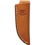 Anza Amber Jigged Bone Fixed Blade Knife With Full Tang 2.5 Inch Blade For Outdoor Enthusiasts by Anza