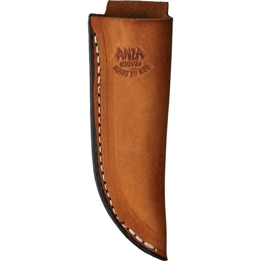Anza Fixed Blade Knife WKR3 Blue Black Full Tang File Blade For Outdoor Enthusiasts Durable Leather Sheath by Anza