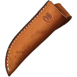 Anza Fixed Blade Knife Amber Bone Handle Full Tang File Blade With Leather Belt Sheath Outdoors Enthusiasts by Anza