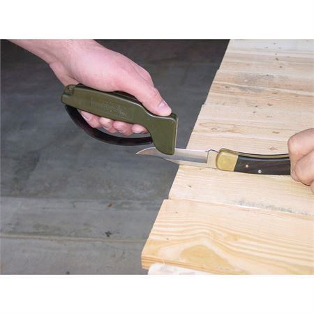 AccuSharp 1G Tungsten Carbide Knife & Tool Sharpener – Green Handle