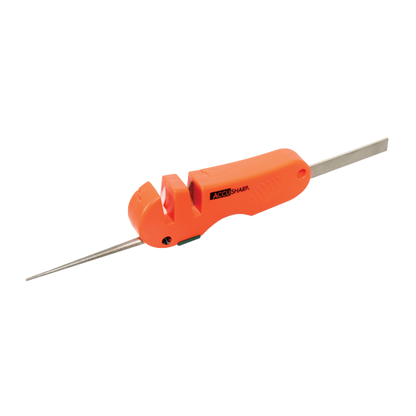 AccuSharp 028C Four-In-One Knife And Tool Sharpener With Multiple Surfaces For Straight Edges Serrations And Hooks by AccuSharp