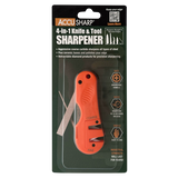 AccuSharp 028C Four-In-One Knife And Tool Sharpener With Multiple Surfaces For Straight Edges Serrations And Hooks by AccuSharp