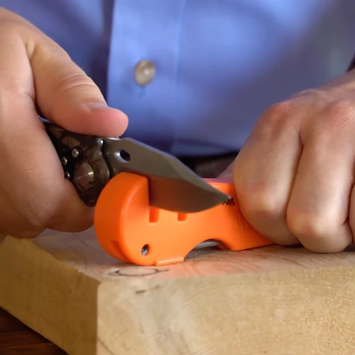 AccuSharp 028C Four-In-One Knife And Tool Sharpener With Multiple Surfaces For Straight Edges Serrations And Hooks by AccuSharp