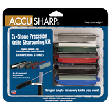 AccuSharp Five Stone Precision Knife Sharpening Kit Model 059C With Six Angle Settings by AccuSharp