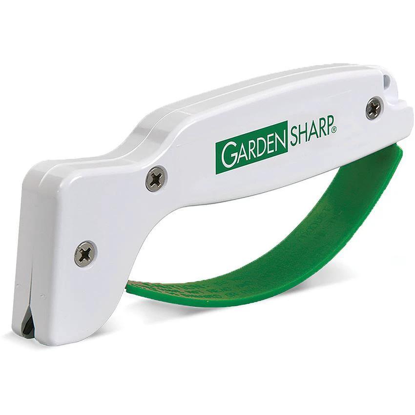AccuSharp AS6 Garden Sharpener With White Handle For Pruners Hedge Trimmers Shovels And Lawn Tools by AccuSharp