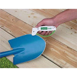 AccuSharp AS6 Garden Sharpener With White Handle For Pruners Hedge Trimmers Shovels And Lawn Tools by AccuSharp