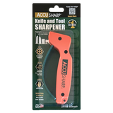 AccuSharp 14 Knife And Tool Sharpener Blaze Orange For Outdoor Enthusiasts Hunters And DIYers Serrated Edge Sharpening by AccuSharp
