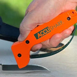 AccuSharp 14 Knife And Tool Sharpener Blaze Orange For Outdoor Enthusiasts Hunters And DIYers Serrated Edge Sharpening by AccuSharp