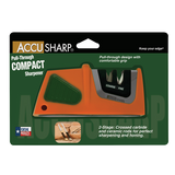 AccuSharp Compact Pull Through Knife Sharpener 081C With Diamond Honed Tungsten Carbide Blades For Sharp Edges by AccuSharp