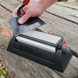 AccuSharp AS025C Deluxe Tri Stone Knife Sharpening System With Diamond Coated Steel And Alumina Oxide Stones by AccuSharp