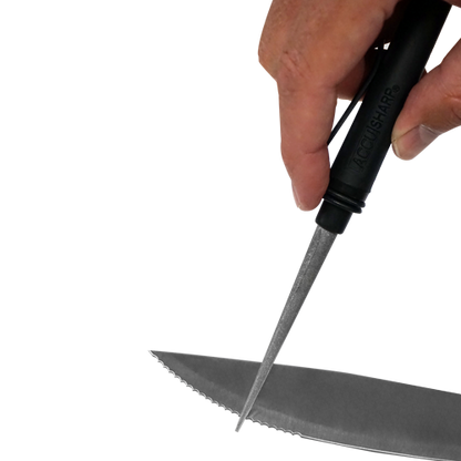 AccuSharp Diamond Compact Sharpener Model 050C Knife and Tool Sharpener for Precision Edges by AccuSharp