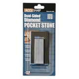 AccuSharp 027C Diamond Pocket Stone Dual Diamond Surfaces With Black Belt Pouch For Field And Home Sharpening by AccuSharp