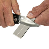 AccuSharp 027C Diamond Pocket Stone Dual Diamond Surfaces With Black Belt Pouch For Field And Home Sharpening by AccuSharp