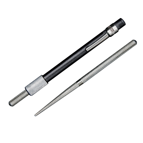 AccuSharp 030C Diamond Rod Knife Sharpener Pen Style Travel Ready Compact Retractable Coated Rod for Straight Edges by AccuSharp