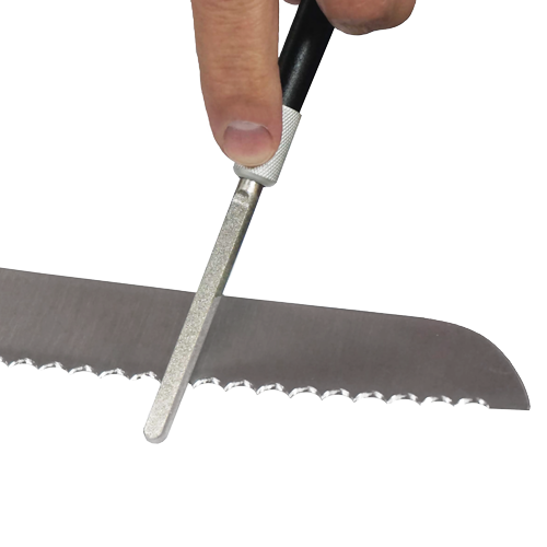 AccuSharp 030C Diamond Rod Knife Sharpener Pen Style Travel Ready Compact Retractable Coated Rod for Straight Edges by AccuSharp