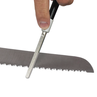 AccuSharp 030C Diamond Rod Knife Sharpener Pen Style Travel Ready Compact Retractable Coated Rod for Straight Edges by AccuSharp