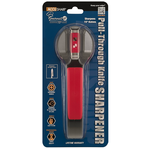 AccuSharp Gourmet 15 Degree Pull-Through Knife Sharpener Model 052C For Santoku And Asian Knives by AccuSharp