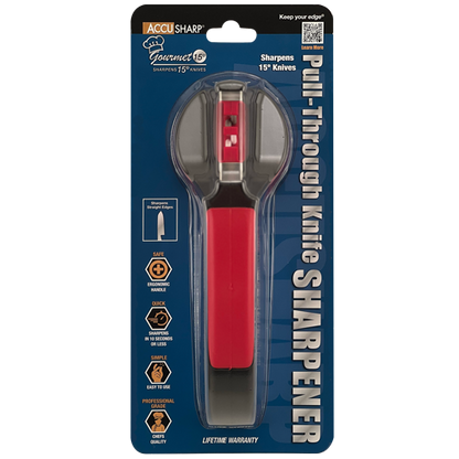 AccuSharp Gourmet 15 Degree Pull-Through Knife Sharpener Model 052C For Santoku And Asian Knives by AccuSharp