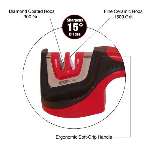 AccuSharp Gourmet 15 Degree Pull-Through Knife Sharpener Model 052C For Santoku And Asian Knives by AccuSharp