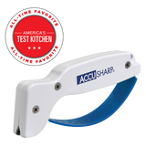 AccuSharp 1D Knife And Tool Sharpener White Handle For Kitchen Knives Serrated Blades Axes And Garden Tools by AccuSharp