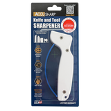 AccuSharp 1D Knife And Tool Sharpener White Handle For Kitchen Knives Serrated Blades Axes And Garden Tools by AccuSharp