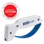 AccuSharp 1D Knife And Tool Sharpener White Handle For Kitchen Knives Serrated Blades Axes And Garden Tools by AccuSharp