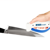 AccuSharp 1D Knife And Tool Sharpener White Handle For Kitchen Knives Serrated Blades Axes And Garden Tools by AccuSharp