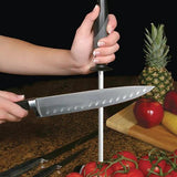 AccuSharp AS032C 9 Inch Sharpening Steel Realigns And Hones Knife Edges For Kitchen And Butcher Use by AccuSharp