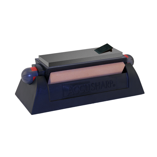 AccuSharp Tri Stone Knife Sharpening System 064C With Coarse Medium And Fine Alumina Oxide Stones It should be "Alumina Oxide Stones" as we used; ensure spaces. by AccuSharp